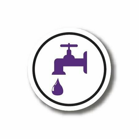 ERGOMAT 20in CIRCLE SIGNS - Faucet Dripping DSV-SIGN 400 #3102 -UEN